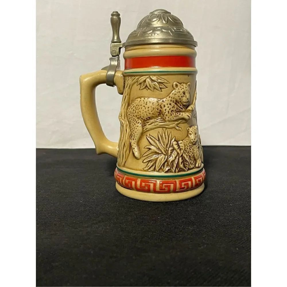 Small Stein, with jaguars engraved